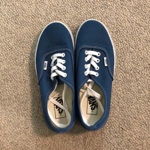 Blue vans size 7 (women’s) never worn